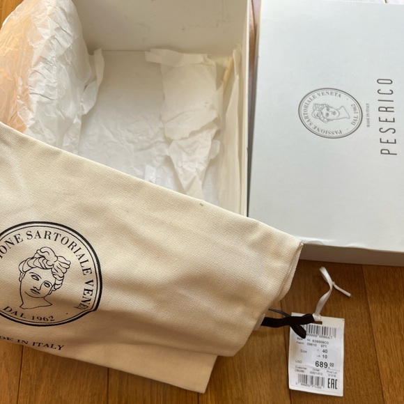 Peserico New with Box women’s loafer grey black size 40 - Picture 10 of 10